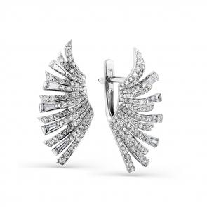 Серьги из белого золота Мастер Бриллиант с бриллиантом 05M2-208074-00-00 фото