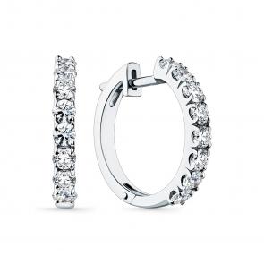 Серьги из белого золота Мастер Бриллиант с бриллиантом 05M2-208086-00-00 фото