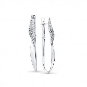 Серьги из белого золота Мастер Бриллиант с бриллиантом 05M2-208142-00-00 фото