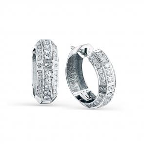 Серьги из белого золота Мастер Бриллиант с бриллиантом 05M2-208278-00-00 фото