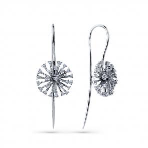 Серьги из белого золота Мастер Бриллиант с бриллиантом 05M2-208483-00-00 фото