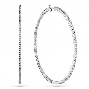 Серьги из белого золота Мастер Бриллиант с бриллиантом 05M2-208601-00-00 фото