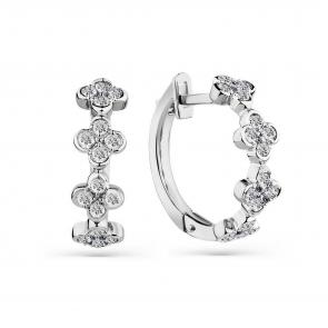 Серьги из белого золота Мастер Бриллиант с бриллиантом 05M2-208684-00-00 фото