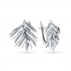 Серьги из белого золота Мастер Бриллиант с бриллиантом 05M2-208688-00-00 фото