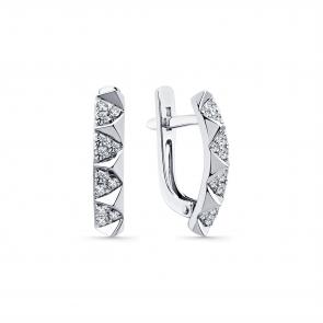 Серьги из белого золота Мастер Бриллиант с бриллиантом 05M2-209211-00-00 фото