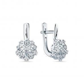 Серьги из белого золота Мастер Бриллиант с бриллиантом 05M2-209266-00-00 фото