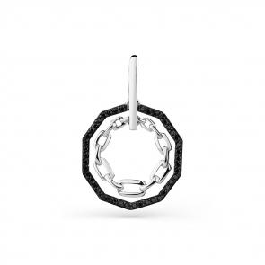 Подвеска из белого золота Мастер Бриллиант с чёрным бриллиантом 05M3-230023-00-48 фото