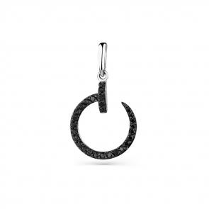 Подвеска из белого золота Мастер Бриллиант с чёрным бриллиантом 05M3-230036-00-48 фото