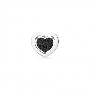 Подвеска из белого золота Мастер Бриллиант с чёрным бриллиантом 05M3-230075-00-48 фото