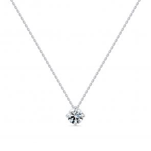 Колье из белого золота Мастер Бриллиант с бриллиантом 05M6-260340-06-00 фото