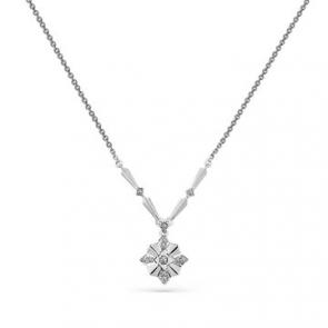 Колье из белого золота Мастер Бриллиант с бриллиантом 05M6-260509-00-00 фото