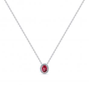 Колье из белого золота Мастер Бриллиант с бриллиантом и турмалином 05M6-260787-03-60 фото