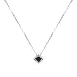 Колье из белого золота Мастер Бриллиант с бриллиантом и сапфиром 05M6-260830-00-02 фото