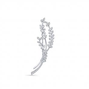 Брошь из белого золота Мастер Бриллиант с бриллиантом 05M7-270375-00-00 фото