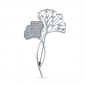 Брошь из белого золота Мастер Бриллиант с бриллиантом 05M7-270402-00-70 фото