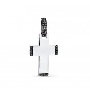 Подвеска из белого золота Мастер Бриллиант с чёрным бриллиантом 05M8-280400-00-48 фото