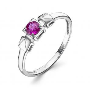 Кольцо из белого золота Бриллианты Костромы с рубином 05БК01-4153/3 фото