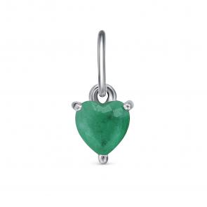 Подвеска из белого золота Бриллианты Костромы с изумрудом 05БК03-0304/1-3Д фото