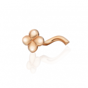 Золотой пирсинг в нос Platina 06-1665-00-000-1110-02 фото