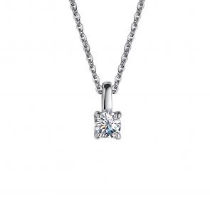 Серебряное колье АЛЬКОР с муассанитом 06-2699/000М-00 фото