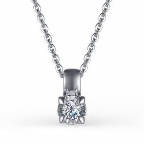Серебряное колье АЛЬКОР с муассанитом 06-2702/000М-00 фото