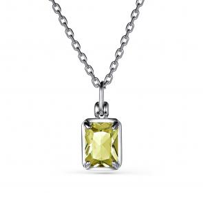 Серебряное колье АЛЬКОР с кварцем 06-3148/00КЛ-00 фото