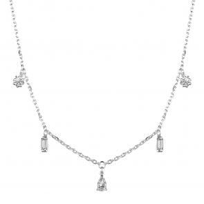 Серебряное колье АЛЬКОР с фианитом 06-3533/00КЦ-00 фото