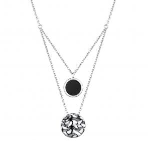 Серебряное колье АЛЬКОР с ониксом 06-3733/00ОН-00 фото