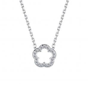 Серебряное колье АЛЬКОР с фианитом 06-4067/00КЦ-00 фото