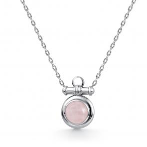 Серебряное колье АЛЬКОР с кварцем 06-4412/00РК-00 фото