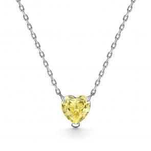 Серебряное колье АЛЬКОР с бриллианитом 06-4768/0БТ6-00 фото