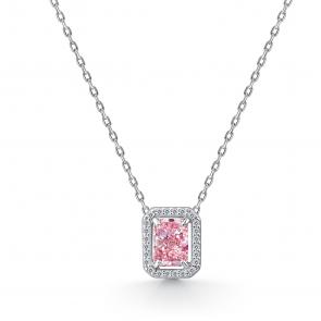 Серебряное колье АЛЬКОР с фианитом 06-4769/0БТ5-00 фото