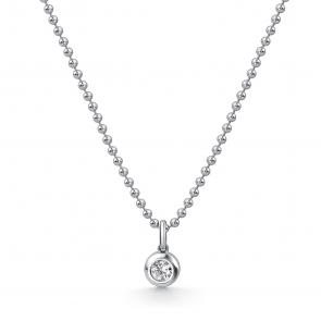 Серебряное колье АЛЬКОР с фианитом 06-4905/00КЦ-00 фото