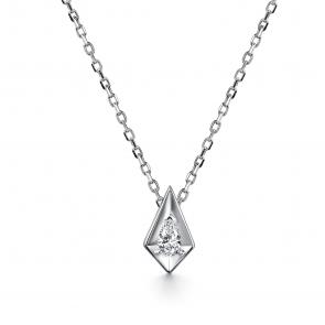 Серебряное колье АЛЬКОР с фианитом 06-5097/00КЦ-00 фото