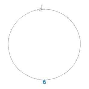Серебряное колье АЛЬКОР с бриллианитом 06-5723/0БТ9-00 фото