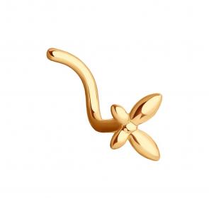 Золотой пирсинг в нос SOKOLOV 060201 фото