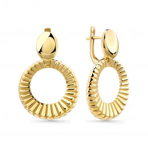 Серьги из лимонного золота Мастер Бриллиант 06M002-0919-0000-020 фото
