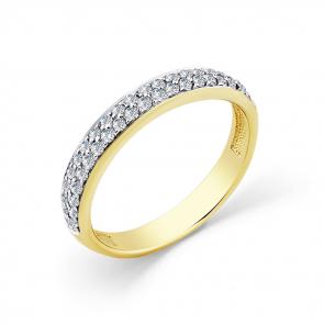 Кольцо из лимонного золота Мастер Бриллиант с бриллиантом 06M1-104-166 фото