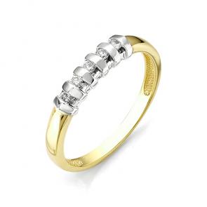 Кольцо из лимонного золота Мастер Бриллиант с бриллиантом 06M1-104-814 фото