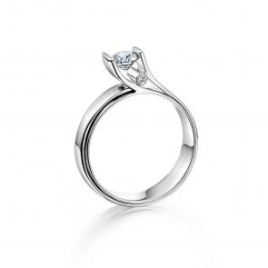 Кольцо из лимонного золота Мастер Бриллиант с бриллиантом 06M1-106-483/1 фото