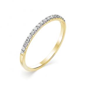 Кольцо из лимонного золота Мастер Бриллиант с бриллиантом 06M1-106-519/1 фото