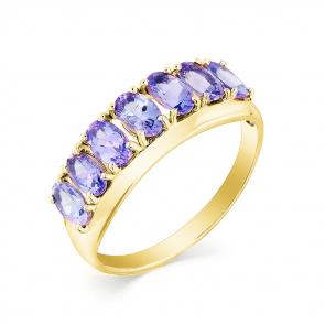 Кольцо из лимонного золота Мастер Бриллиант с танзанитом 06M1-107-293-31 фото