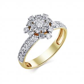 Кольцо из лимонного золота Мастер Бриллиант с бриллиантом 06M1-107-735 фото