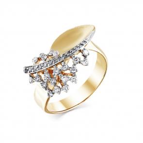 Кольцо из лимонного золота Мастер Бриллиант с бриллиантом 06M1-307931-00-00 фото