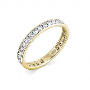 Кольцо из лимонного золота Мастер Бриллиант с бриллиантом 06M1-308085-04-00 фото