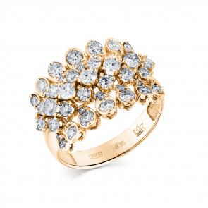 Кольцо из лимонного золота Мастер Бриллиант с бриллиантом 06M1-308252-00-00 фото