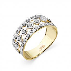 Кольцо из лимонного золота Мастер Бриллиант с бриллиантом 06M1-308342-00-00 фото