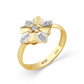 Кольцо из лимонного золота Мастер Бриллиант с бриллиантом 06M1-308473-00-00 фото