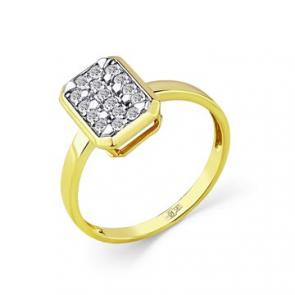 Кольцо из лимонного золота Мастер Бриллиант с бриллиантом 06M1-308514-00-00 фото