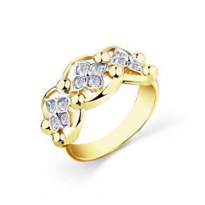 Кольцо из лимонного золота Мастер Бриллиант с бриллиантом 06M1-308683-00-00 фото